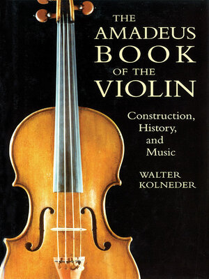 cover image of The Amadeus Book of the Violin